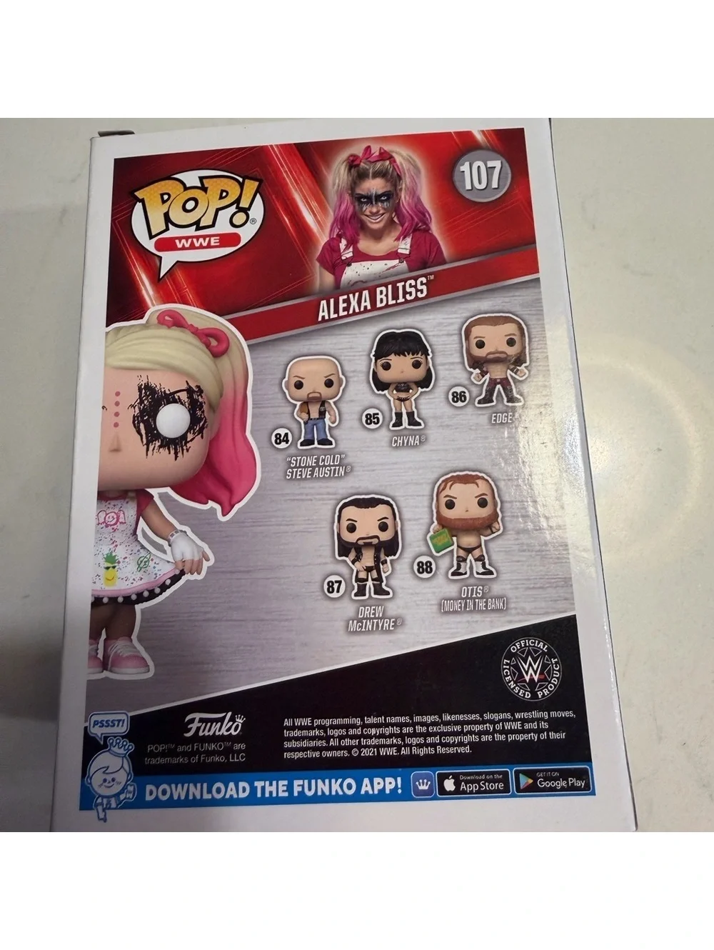 FUNKO POP WWE ALEXA BLISS VINYL FIGURE #107